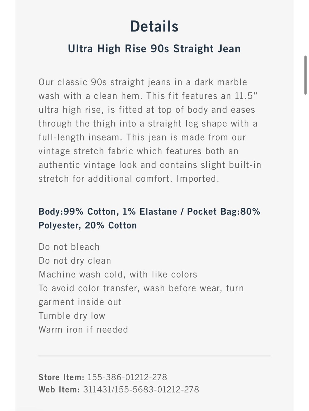 Abercrombie & Fitch Ultra High Rise 90s Straight Jean - Picture 7 of 9